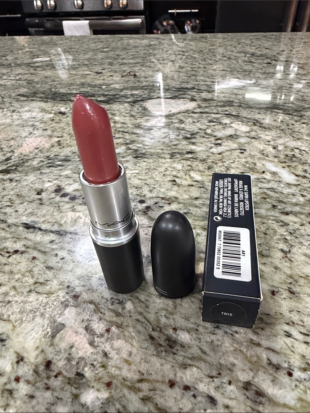 MAC Cosmetics Satin Lipstick - Black Tube shade Twig